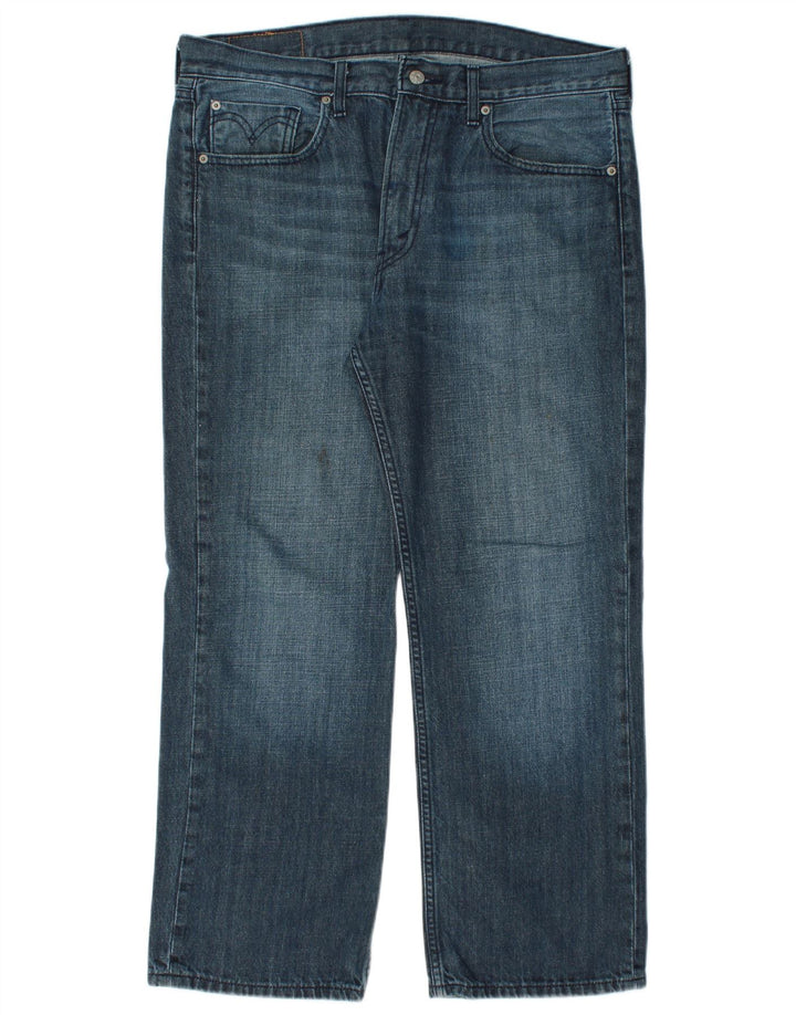 LEVI'S muške 506 ravne traperice W36 L28 plavi pamuk