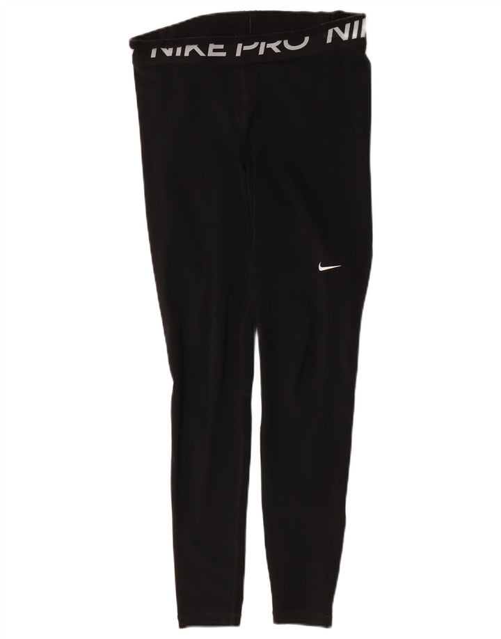 Fila Ženske Dri Fit grafičke tajice UK 12 Srednji crni poliester