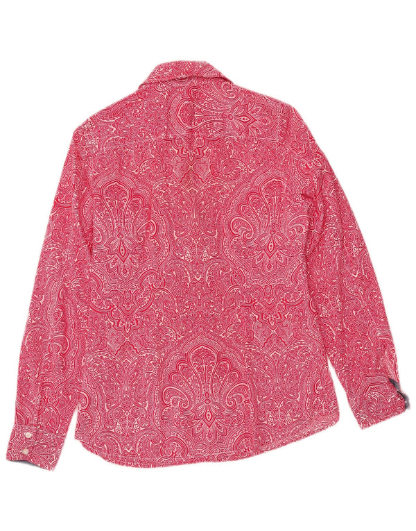 Tommy Hilfiger Ženska klasična fit košulja UK 10 Small Pink Paisley Pamuk