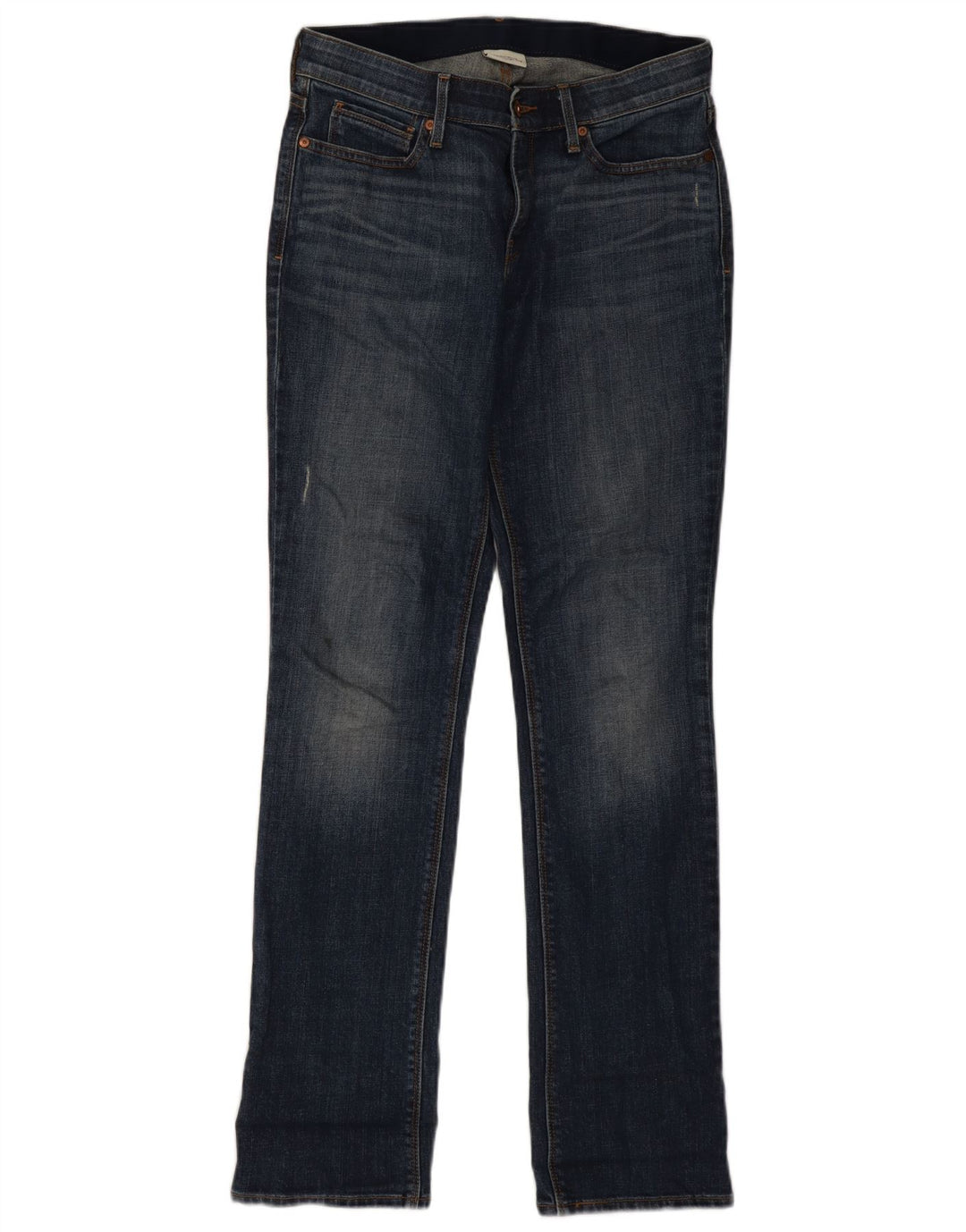 Levi's ženske ravne traperice US 6 srednje W28 L32 tamnoplavi pamuk