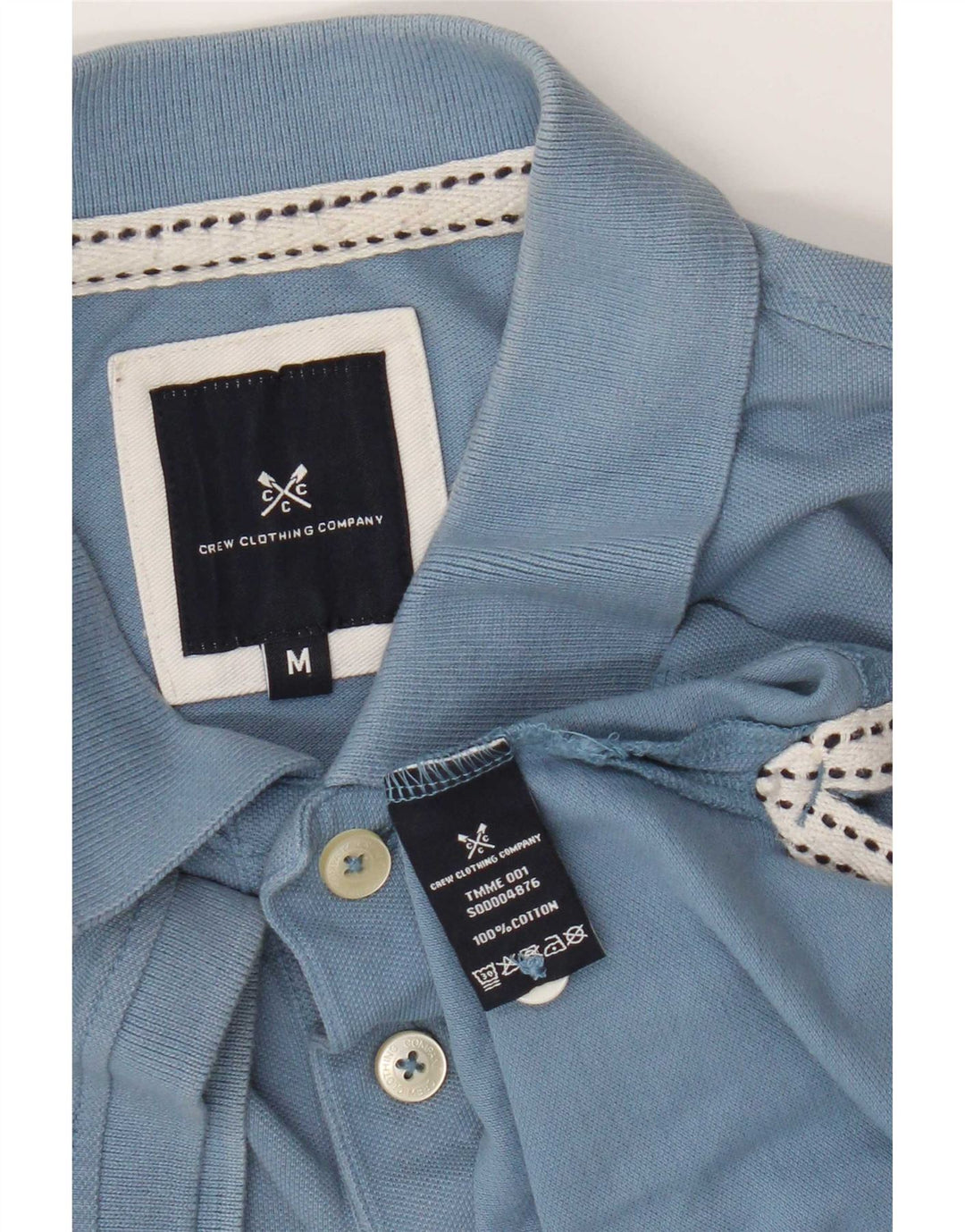 Crew Clothing Muška polo majica Srednje plavi pamuk