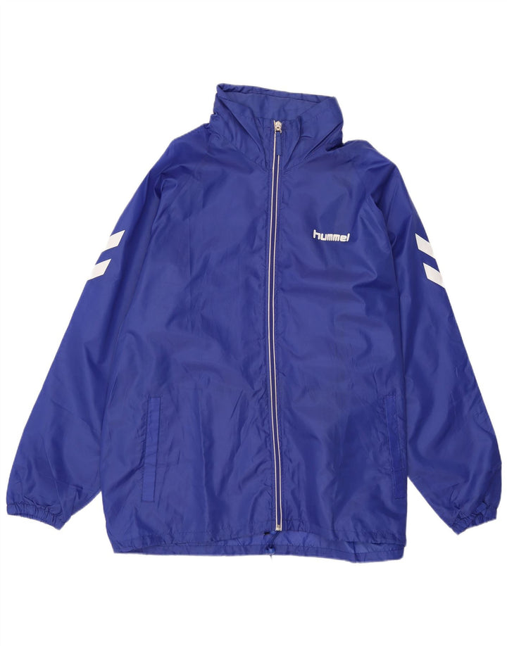 HUMMEL Muška grafička kišna jakna s kapuljačom UK 42 XL plavi poliester