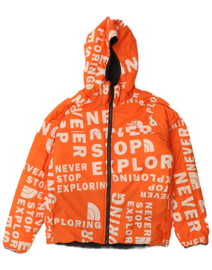 The North Face Boys Reverzibilna podstavljena jakna s kapuljačom 9-10 godina srednje crna