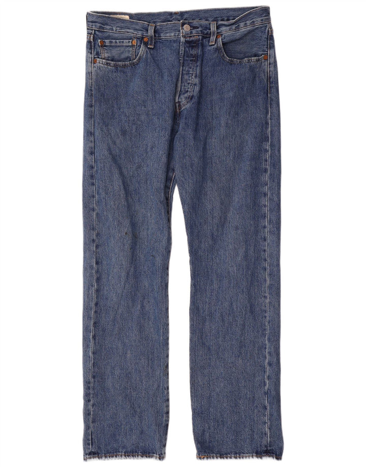 Levi's muške 501 ravne traperice W34 L32 plavi pamuk