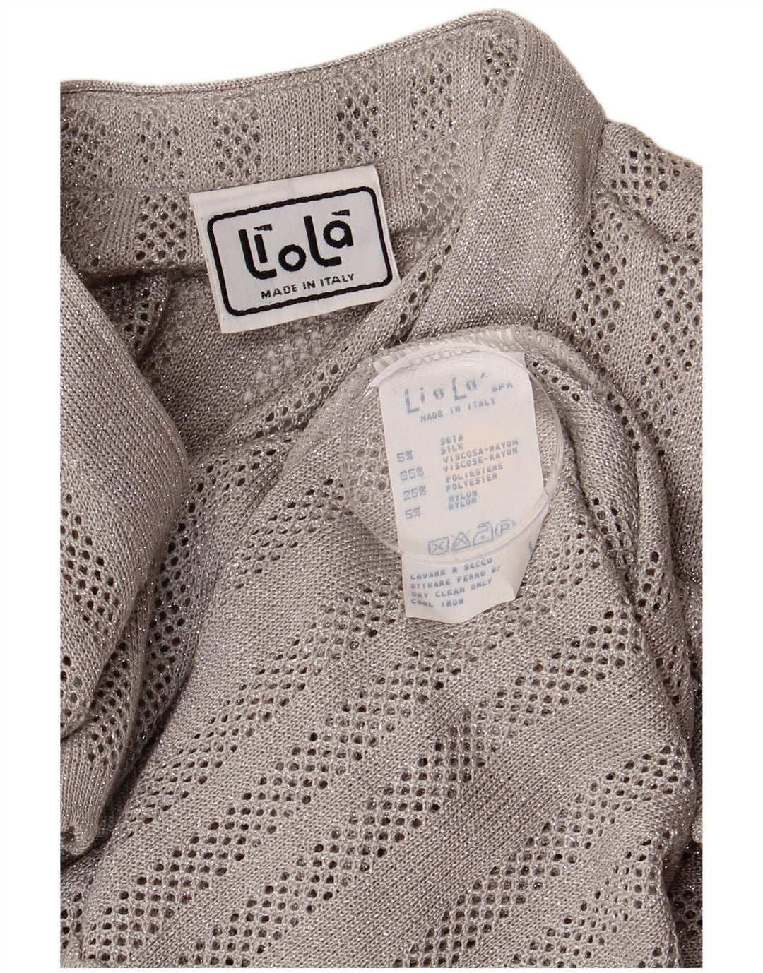 LIOLA ženski kardigan pulover UK 12 Srednje siva flekasta viskoza