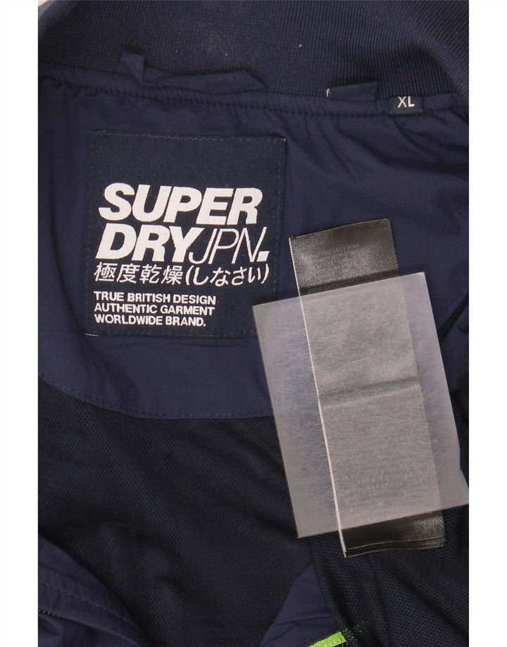 Superdry muška bomber jakna UK 42 XL tamnoplavi najlon