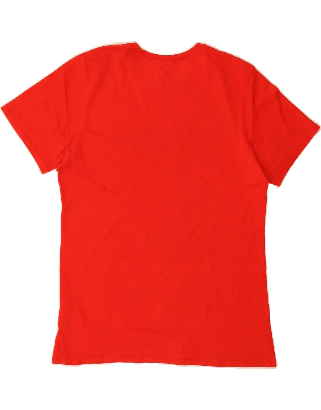 NIKE Mens Athletic Cut Graphic T-Shirt Top Medium Red Cotton Vintage Nike and Second-Hand Nike from Messina Hembry 