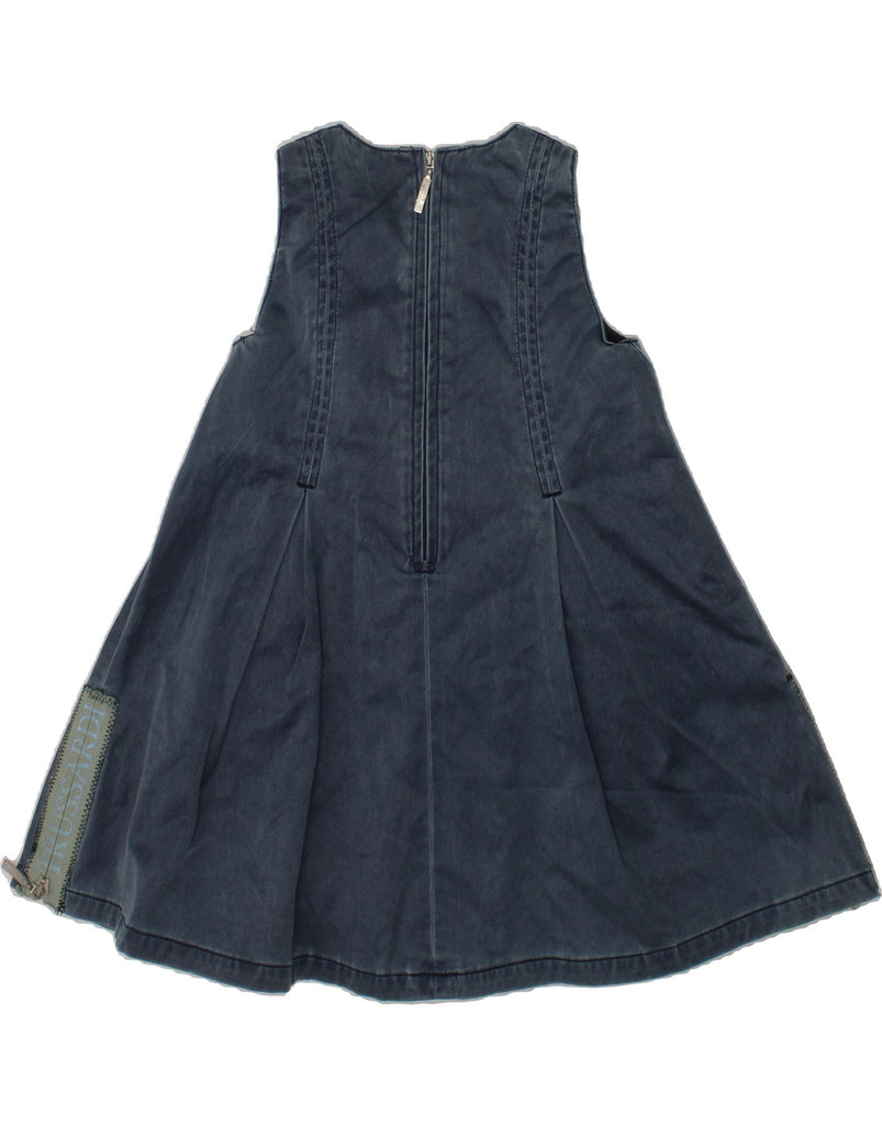 TRUSSARDI BABY Baby Girls Graphic Sleeveless Denim Dress 18-24 Months Blue Vintage Trussardi Baby and Second-Hand Trussardi Baby from Messina Hembry 