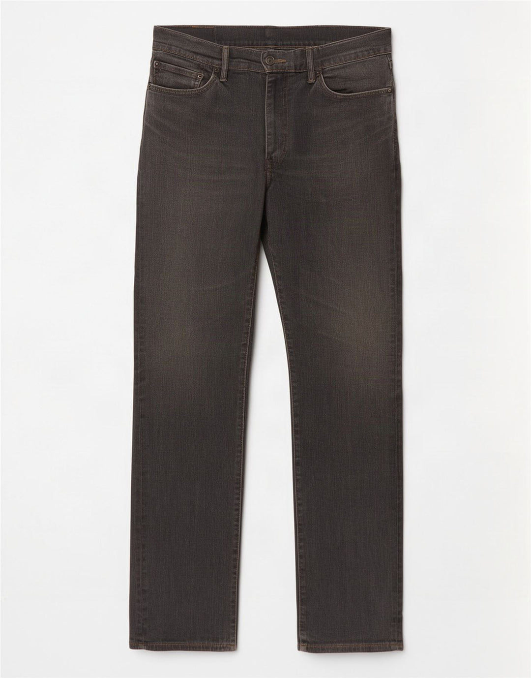 Levi's muške 504 ravne traperice W36 L34 sivi pamuk