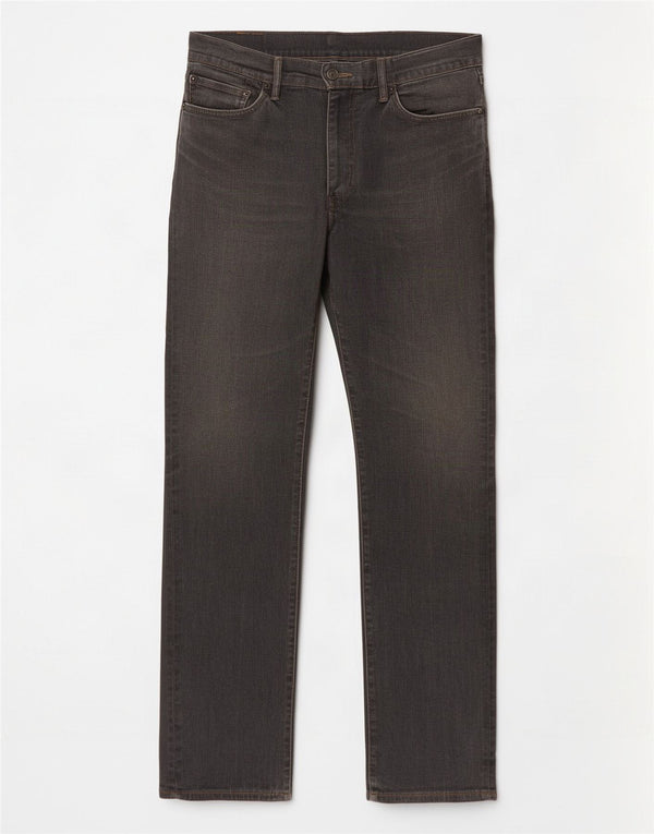 Levi's muške 504 ravne traperice W36 L34 sivi pamuk