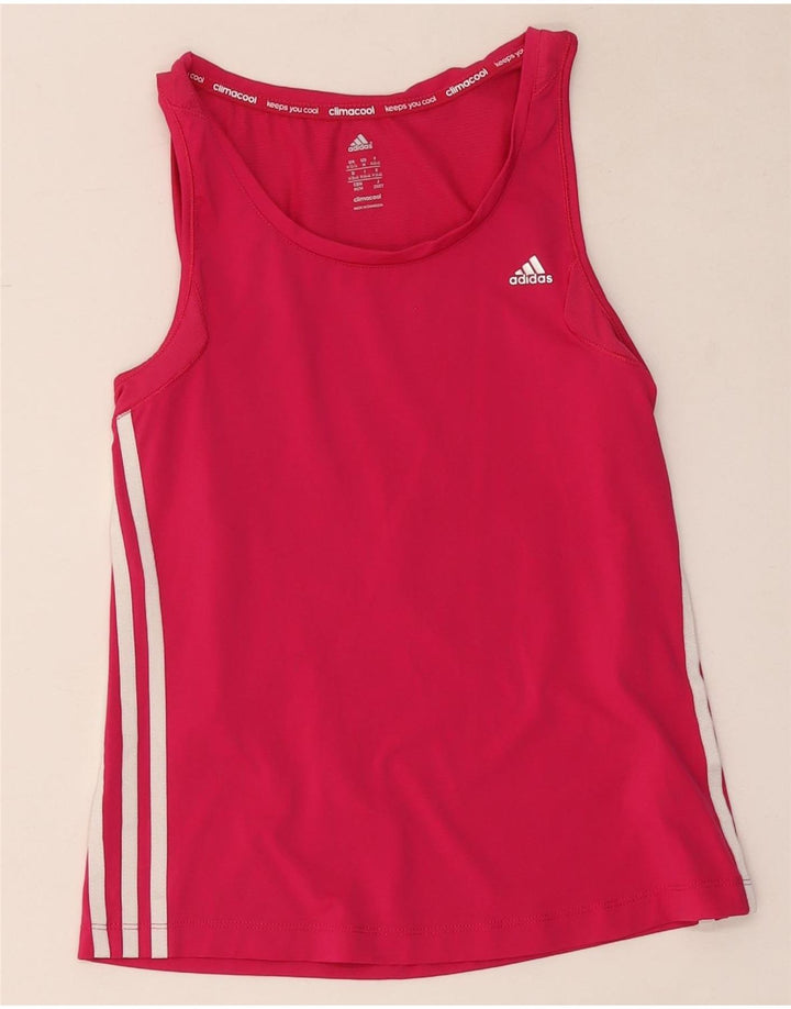 Adidas ženski Climacool prsluk UK 12/14 Srednje ružičasti poliamid