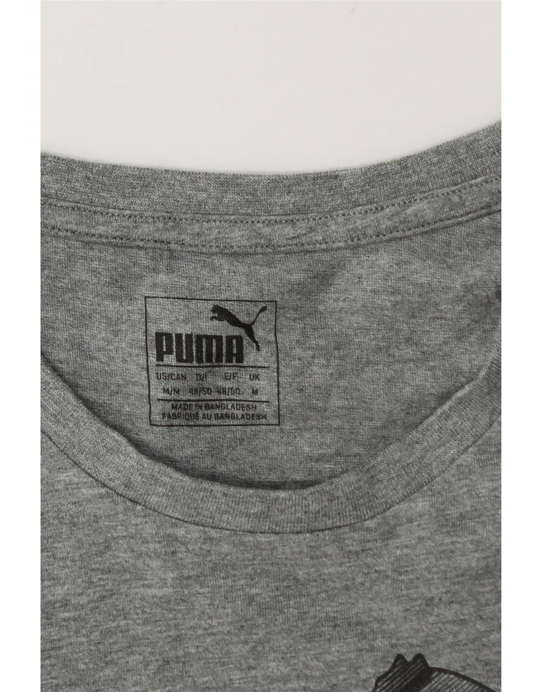 Puma muška majica s grafičkim motivima, srednje siva s pjegama