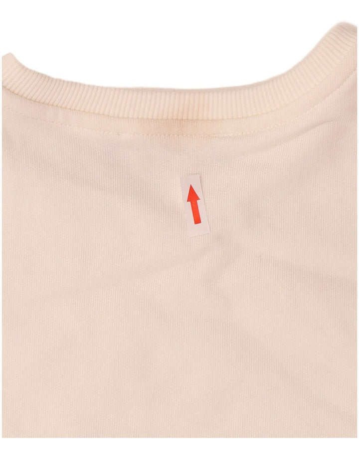 ALVIERO MARTINI Ženski džemper s grafičkim motivima UK 14 Srednje bijeli pamuk