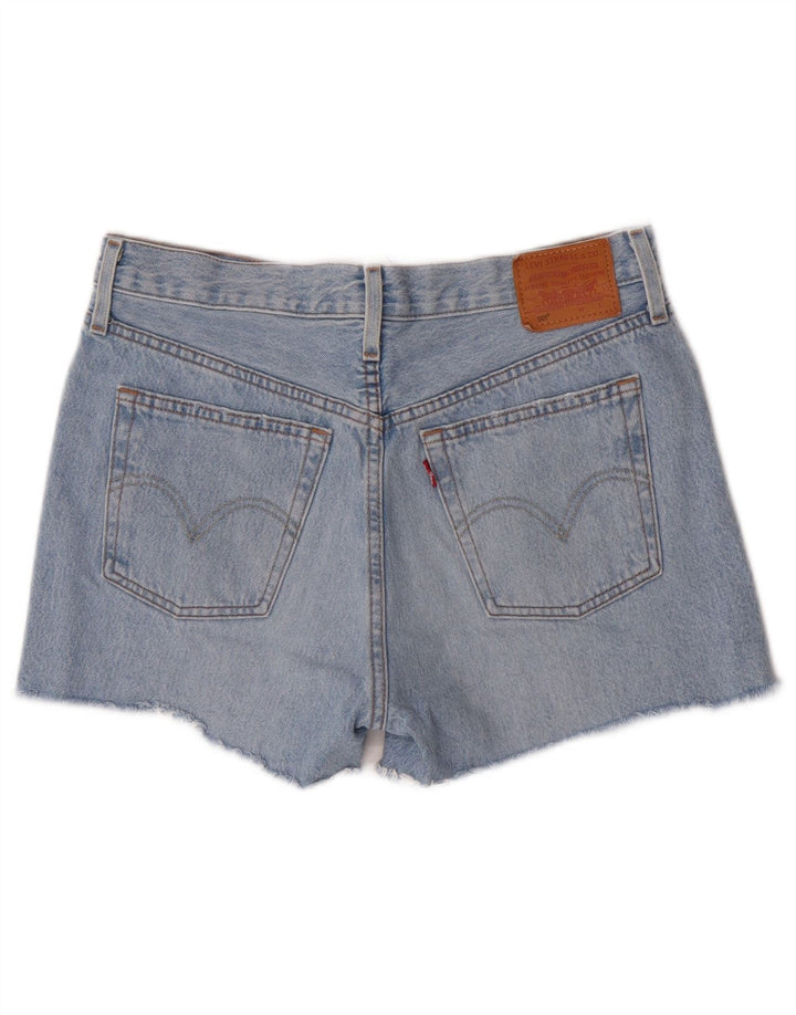 Levi's ženske kratke traper hlače 501 W28 srednje plavi pamuk
