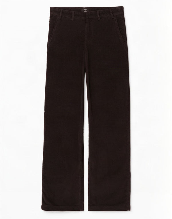 Superdry Womens Wide Leg Corduroy Trousers W26 L33 Black Cotton