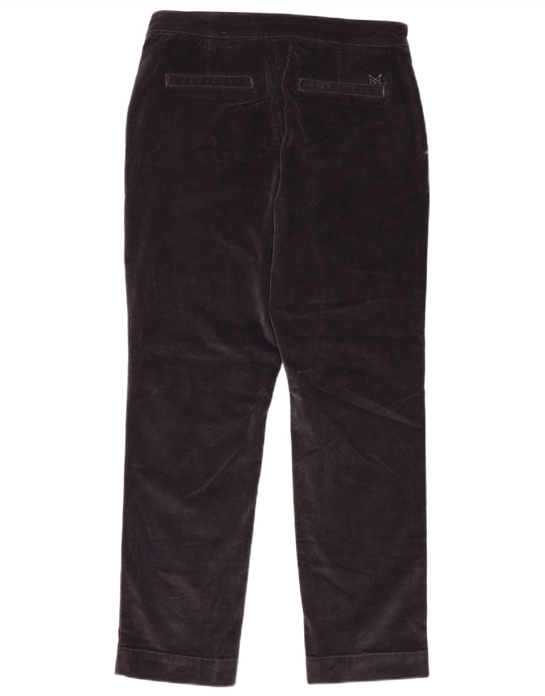 CREW CLOTHING Ženske hlače od samta UK 12 srednje W30 L28 tamnoplave