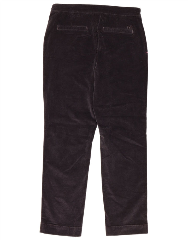 CREW CLOTHING Ženske hlače od samta UK 12 srednje W30 L28 tamnoplave