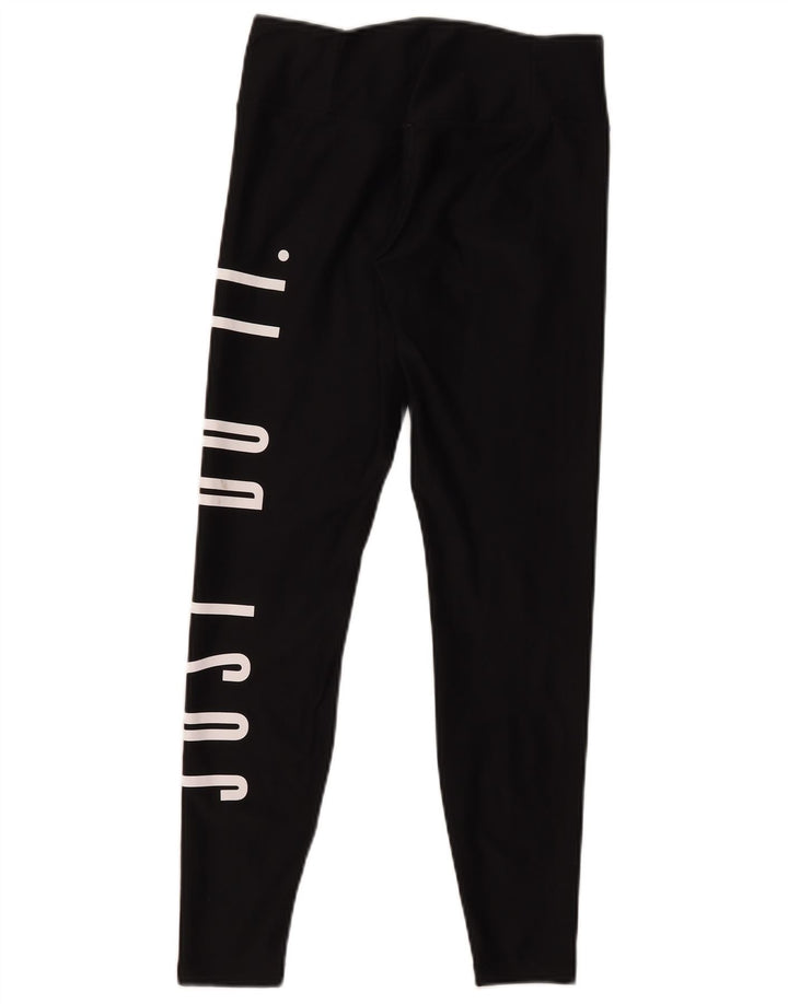 Nike Ženske Dri Fit Graphic Leggings UK 10 Male crne poliesterske