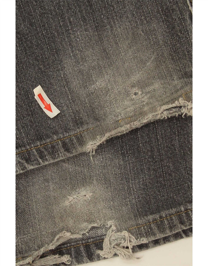 Levi's muške 502 sužene traperice W31 L30 sivi pamuk