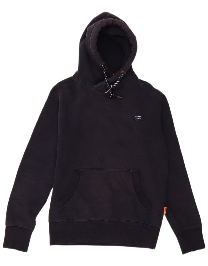 Superdry muška majica s kapuljačom srednje tamnoplavi pamuk