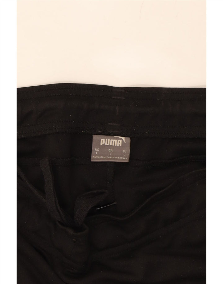 PUMA Mens Tracksuit Trousers Large  Black Polyester Vintage Puma and Second-Hand Puma from Messina Hembry 