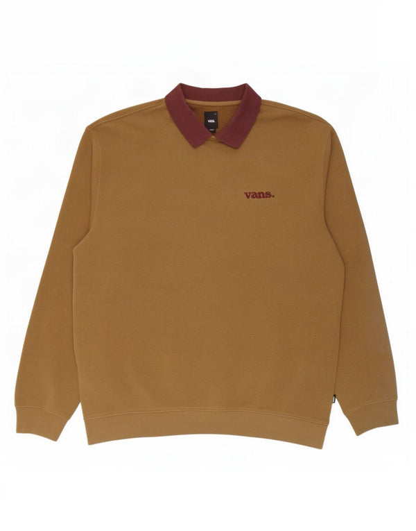 Vans Muška majica s polo izrezom 2XL Pamuk u boji kaki