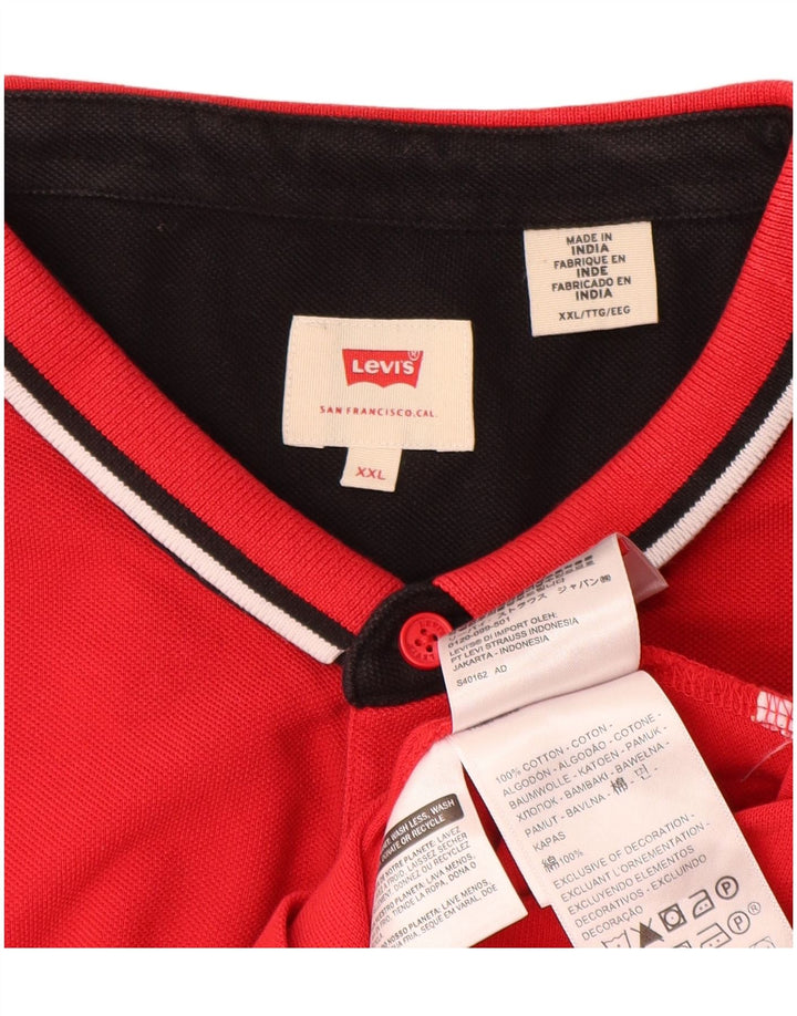 Levi's muška polo majica 2XL crveni pamuk