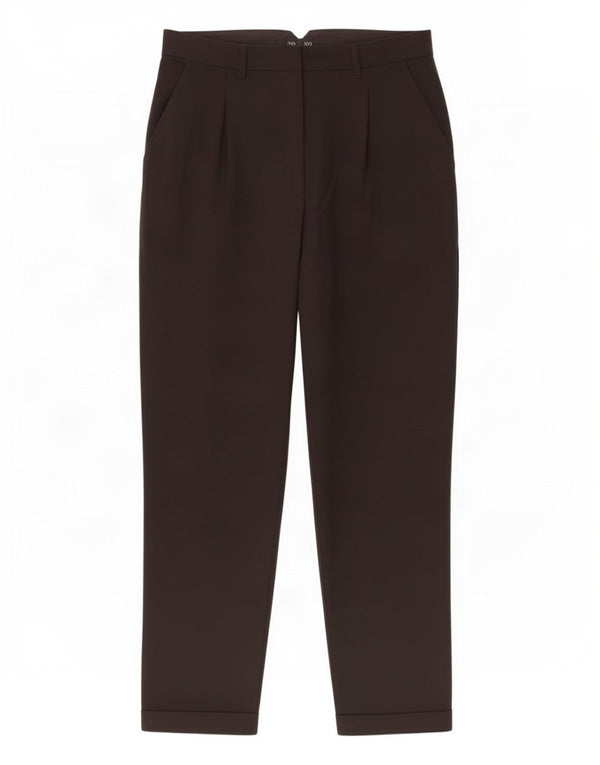 Topshop ženske sužene chino hlače UK 12 srednje W30 L26 crni poliester