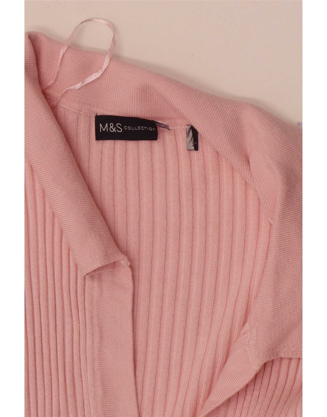 Marks & Spencer ženski džemper s polo ovratnikom UK 14 srednje ružičasta