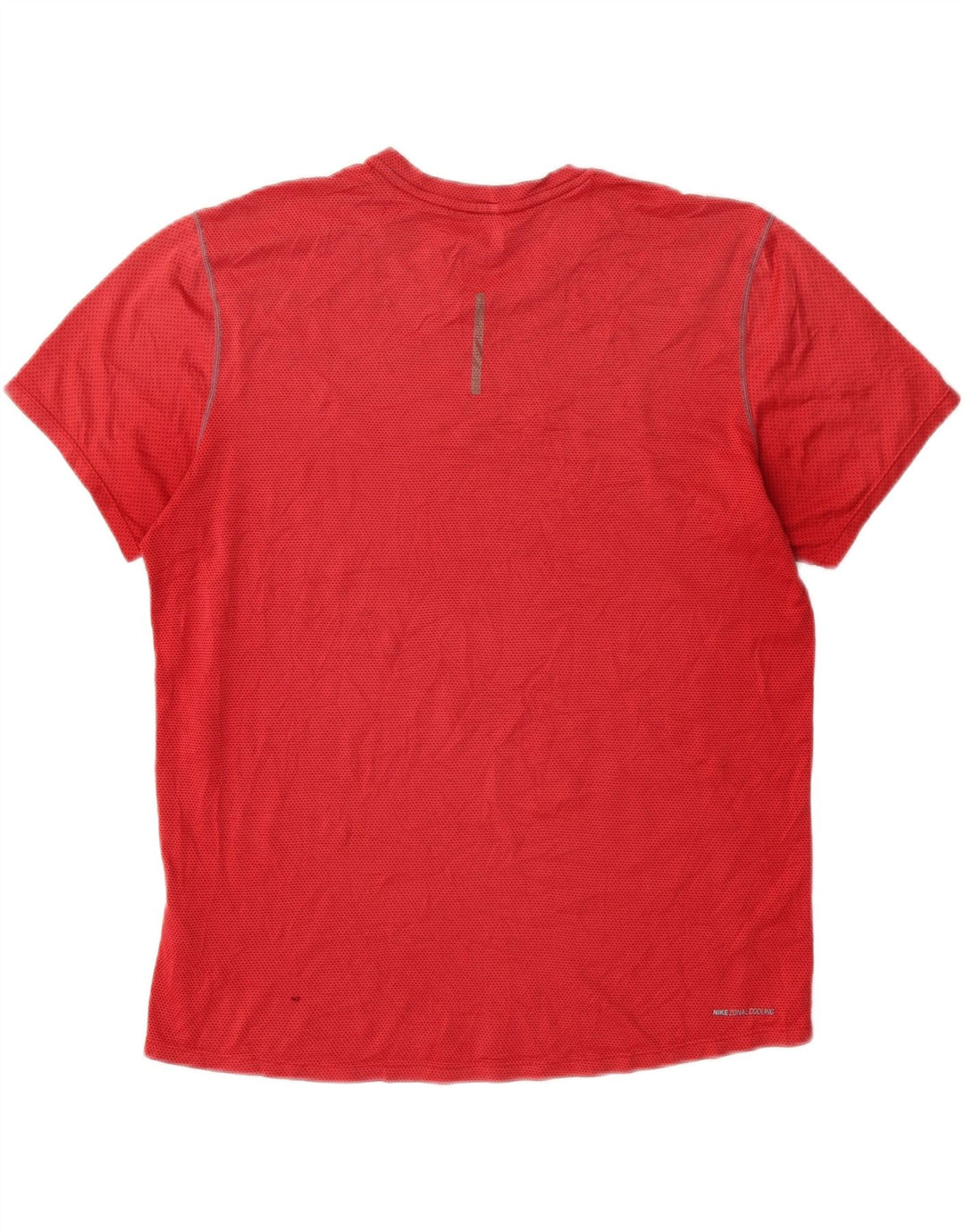 NIKE Mens T-Shirt Top Medium Red Polyester Vintage Nike and Second-Hand Nike from Messina Hembry 