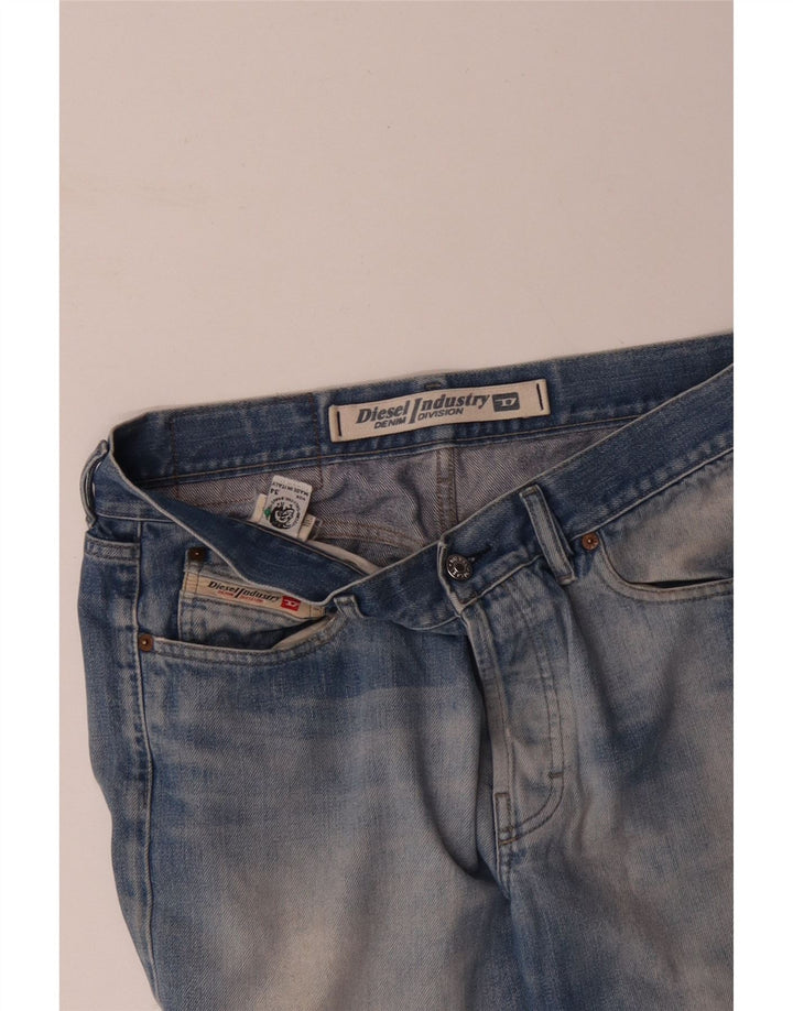 DIESEL Muške ravne traperice W34 L31 plavi pamuk