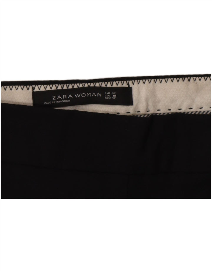 Zara ženske chino hlače s bootcut IT 42 Large W32 L26 crne
