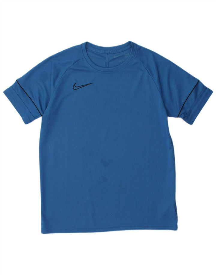 NIKE Boys Dri Fit T-Shirt Top 13-14 Years XL Plavi Poliester Sport