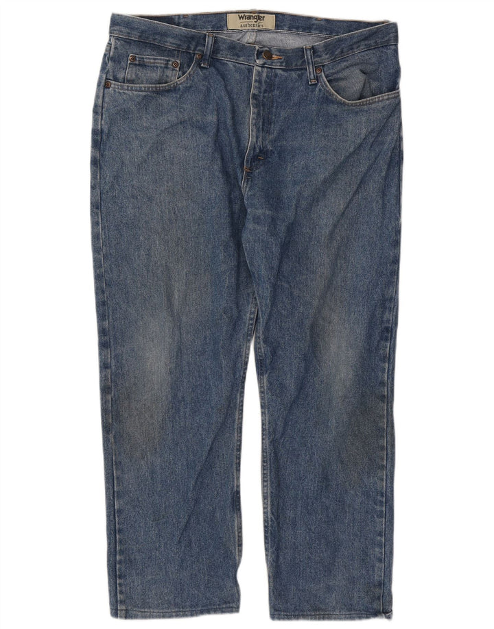 Wrangler muške ravne traperice W38 L26 plavi pamuk