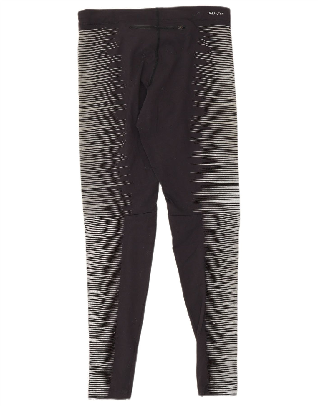 NIKE Ženske Dri Fit Leggings UK 8 Small Grey Pinstripe Najlon