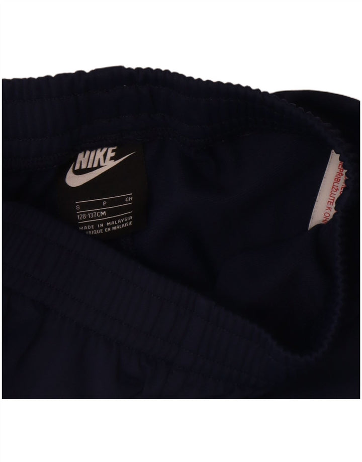 Nike Hlače za trenirku za dječake 8-9 godina, male tamnoplave poliesterske