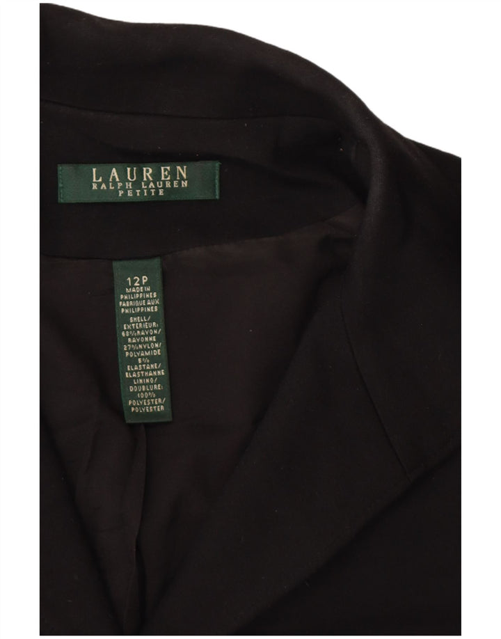 RALPH LAUREN Ženska sitna jakna sako s 5 gumba US 12 Velika crna