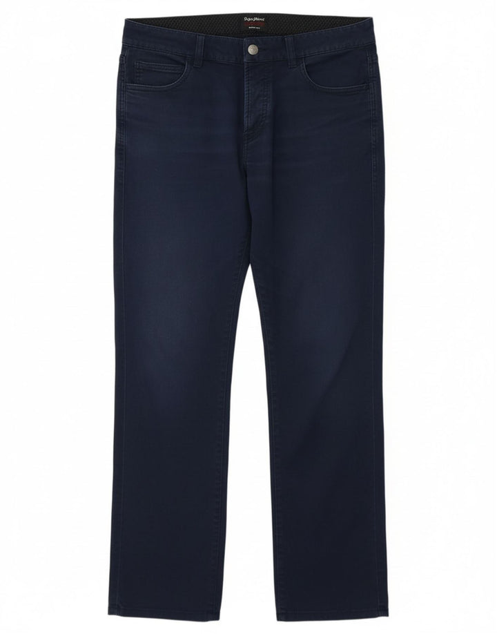 REFRIGIWEAR Mens Straight Jeans W34 L30 Navy Blue