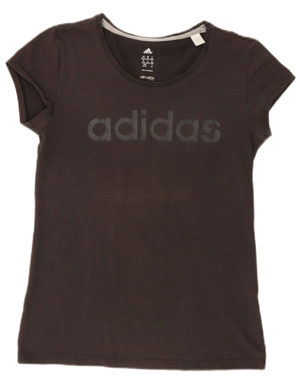 Adidas ženska majica kratkih rukava Climalite Graphic UK 4/6 XS smeđi pamuk