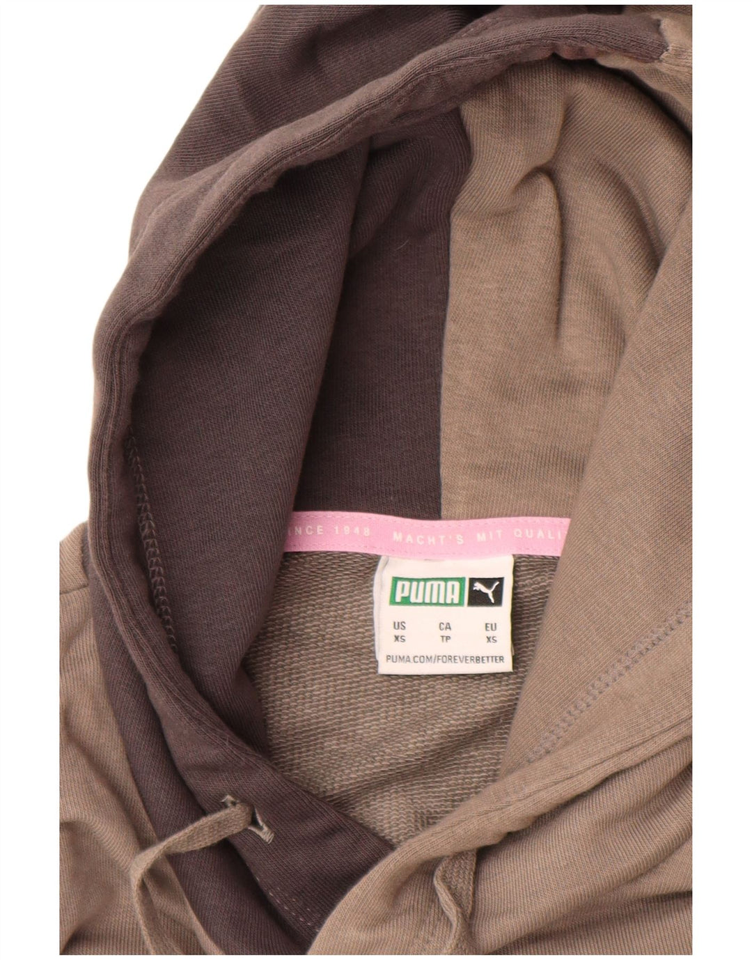 PUMA Muška majica s kapuljačom XS sivi pamuk u blokovima boja