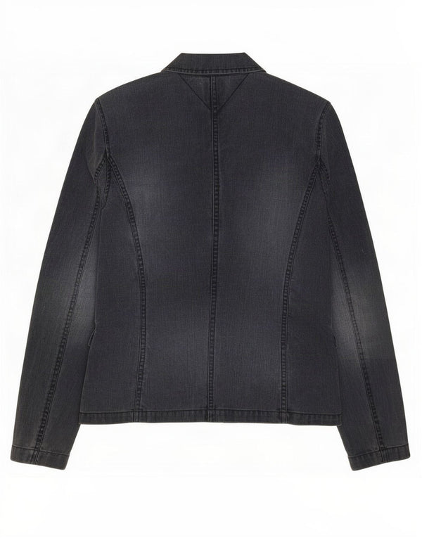 Tommy Hilfiger Ženska traper jakna s 3 gumba UK 12 srednje tamnoplava
