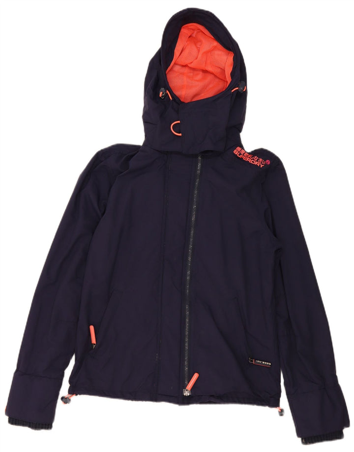 Superdry ženska jakna s vjetrovkom UK 14 srednje tamnoplava