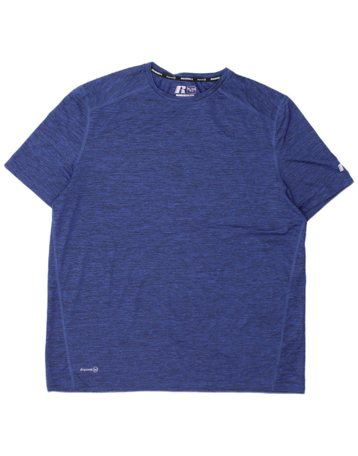 RUSSELL ATHLETIC Muška majica kratkih rukava Dri-Power UK 46/48 XL tamnoplava s pjegama