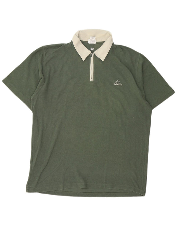 ADIDAS muška polo majica za ragbi UK 48/50 XL zeleni pamuk
