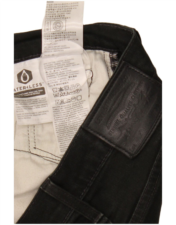 Levi's muške uske traperice W30 L30 crni pamuk