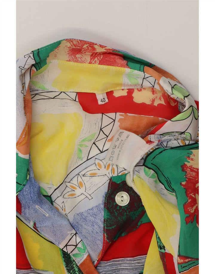 Vintage ženska dugačka košulja bluza EU 40 srednje raznobojna viskoza