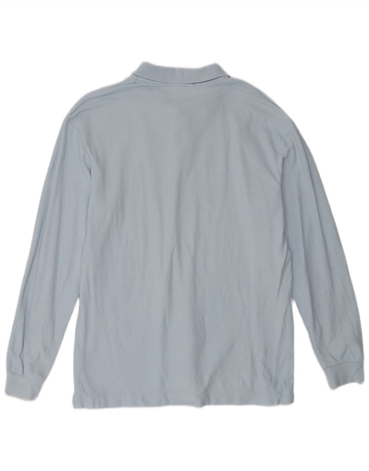 FILA muška široka polo majica dugih rukava IT 50 srednje plavi pamuk