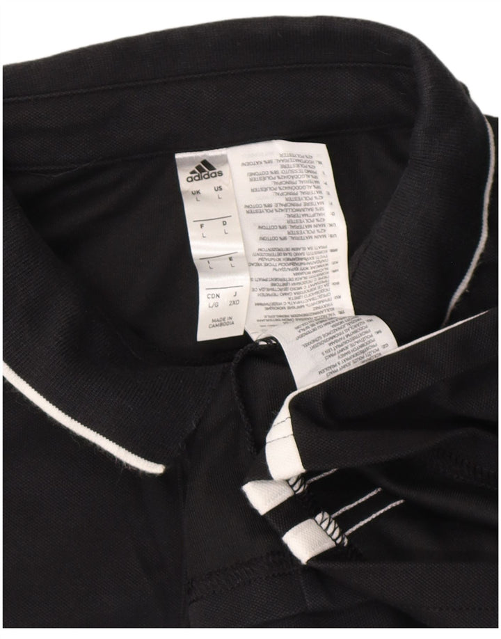 ADIDAS muška Aeroready polo majica velika crna pamučna