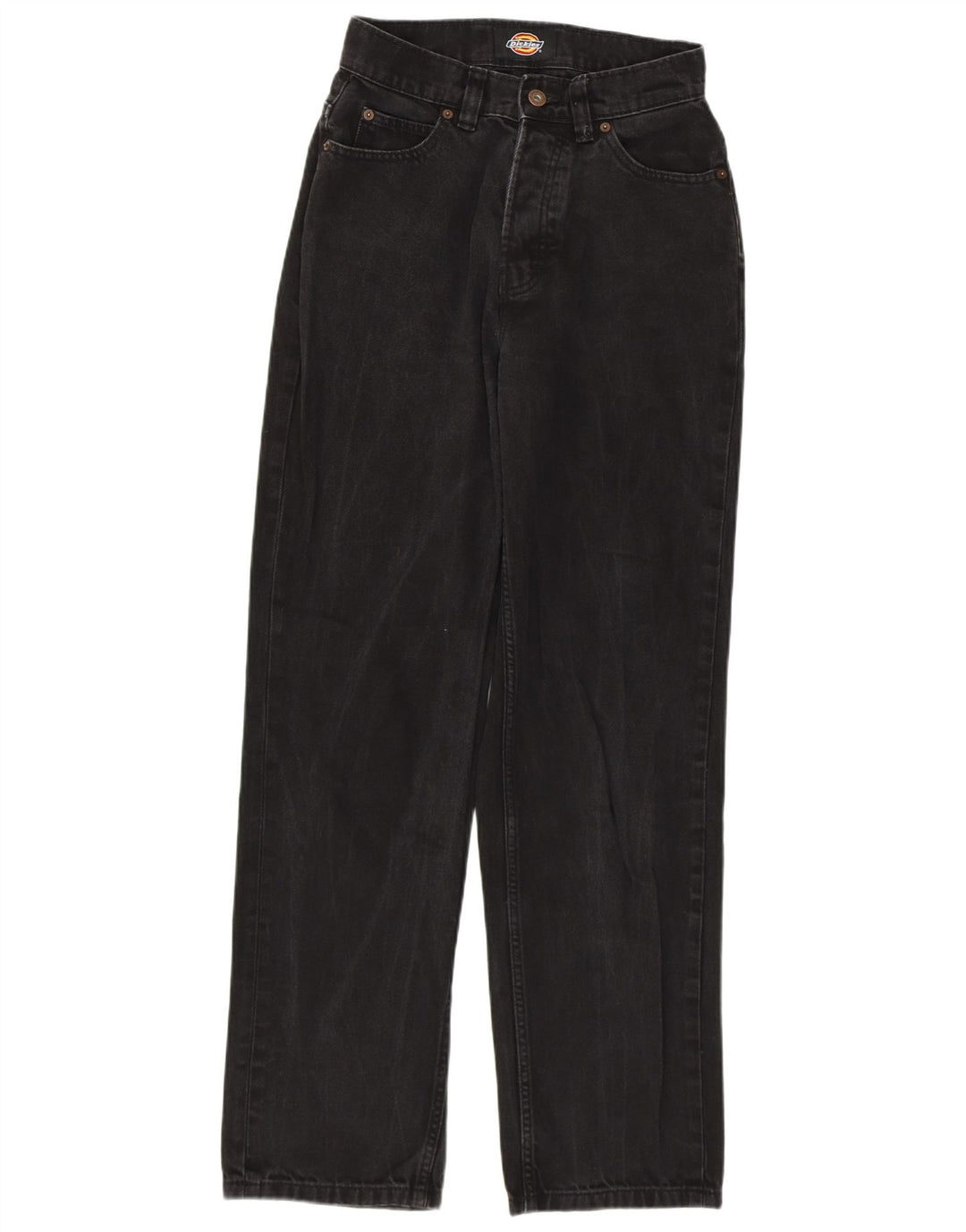 DICKIES Ženske ravne traperice W27 L30 crni pamuk