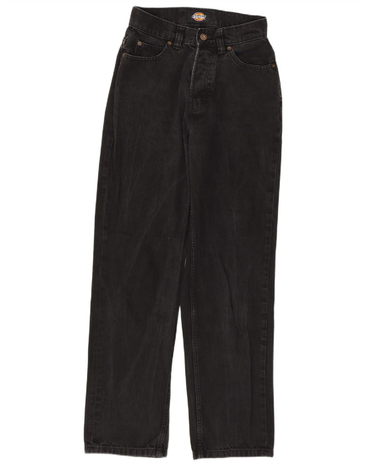 DICKIES Ženske ravne traperice W27 L30 crni pamuk